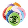 Baloane Happy Birthday cu cifra 2 - 23 cm - imaginea 13 | aniversaria.ro