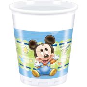 8 Pahare party Baby Mickey - 200 ml