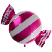 Balon folie bomboana roz inchis 45 cm