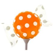 Balon mini folie bomboana portocalie 20 cm