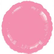 Balon roz metalizat rotund 43 cm