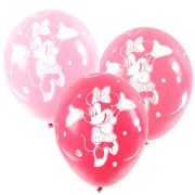 5 baloane latex Minnie Mouse 28 cm