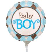 Balon folie metalizata Baby Boy 43 cm