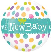Balon folie metalizata New Baby 38 x 40 cm