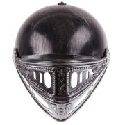 Caschetă Cavaler Neagră – Coif Medieval Ornamental din Plastic