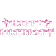 Party banner Happy Birthday Balet