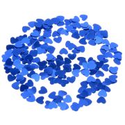 Confetti metalice inimioare albastre