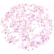 Confetti stelute roz iridiscent
