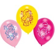 Set de 6 baloane latex asortate cu Strumfii
