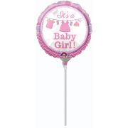 Balon mini folie It's a baby girl 23 cm