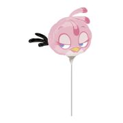 Balon mini folie Angry Birds roz