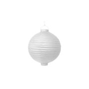Lampion alb cu LED 20 cm