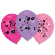 10 baloane latex Minnie Mouse 25 cm