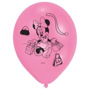 10 baloane latex Minnie Mouse 25 cm