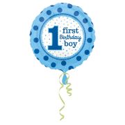 Balon folie Firtst Birthday Boy 43 cm