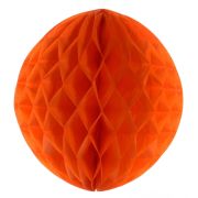 Glob decorativ din hartie portocalie - 28 cm