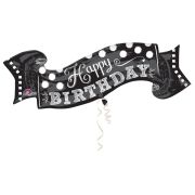 Balon folie Happy Birthday 101 cm x 48 cm
