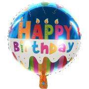 Balon folie rotund Happy Birthday