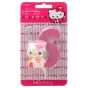 Lumanare cifra 6 Hello Kitty 3D