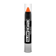 Creion fluorescent orange pentru body art PaintGlow - 3.5 grame