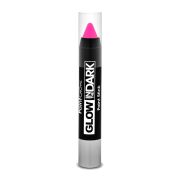 Creion fluorescent roz pentru body art PaintGlow - 3.5 grame