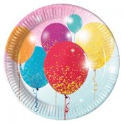 8 Farfurii Glittering Ballons - 23 cm