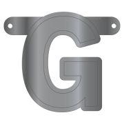 Litera G argintie pentru banner