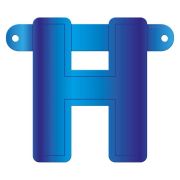 Litera H albastra pentru banner