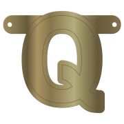 Litera Q aurie pentru banner