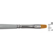 Pensula cu varf plat din par artificial cu fir lung - Grimas SV6