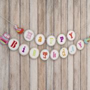 Banner bufnita Happy Birthday