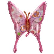 Balon fluture roz 94 x 71 cm