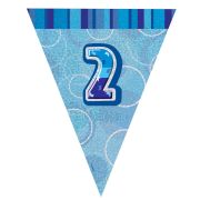 Banner stegulete albastre cifra 2