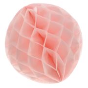 Decoratiune rotunda din hartie roz - 25 cm