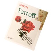Tatuaj trandafir si text