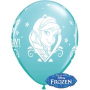 5 baloane latex Frozen Happy Birthday 28 cm