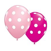 5 Baloane roz cu buline - 27 cm