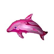 Balon folie delfin roz 35 cm