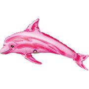 Balon folie delfin roz