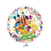 Balon folie metalizata Mickey si prietenii Happy Birthday 43 cm