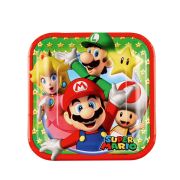 8 Farfurii Super Mario - 18 x 18 cm