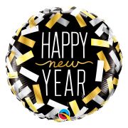 Balon cu confetti Happy New Year 45 cm