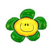 Balon folie floare verde 35 cm