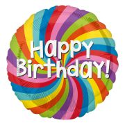 Balon Happy Birthday Rainbow 43 cm