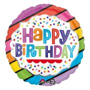 Balon rotund Happy Birthday
