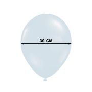 10 baloane bleu pastel cu botosei si cifra 1 - 30 cm