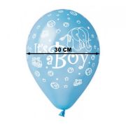 10 Baloane latex bleu It s a Boy - 30 cm