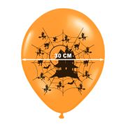 10 baloane portocalii cu vrajitoare 30 cm