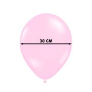 10 baloane roz cu fluturasi albi 30 cm