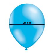 20 baloane asortate 24 cm si pompa de umflat baloane